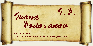 Ivona Modošanov vizit kartica